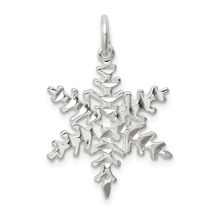 Sterling Silver Snowflake Charm Pendant