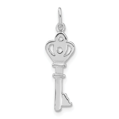 Sterling Silver Polished Key Charm Pendant at $ 4.2 only from Jewelryshopping.com