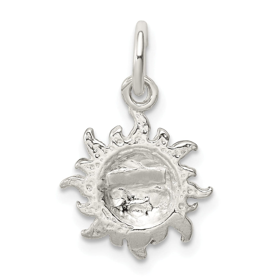 Sterling Silver Polish Finish Face in Sun Charm