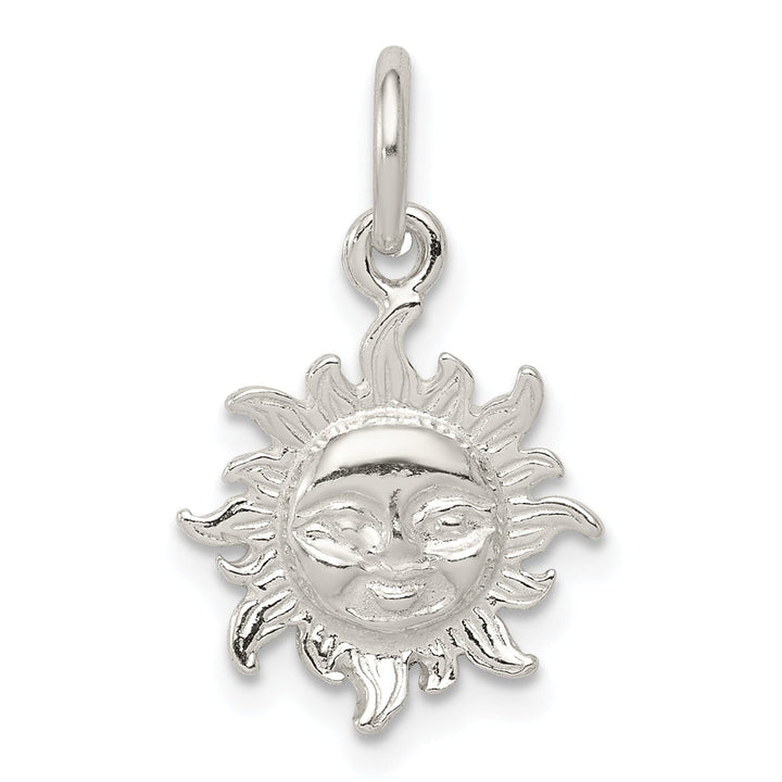 Sterling Silver Polish Finish Face in Sun Charm