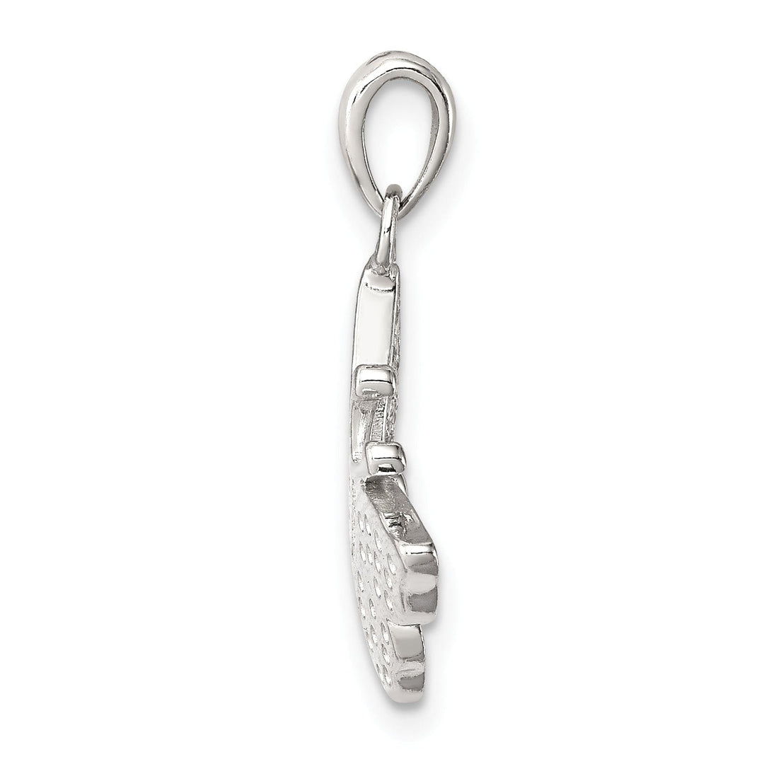 Sterling Silver Cubic Zirconia Butterfly Charm