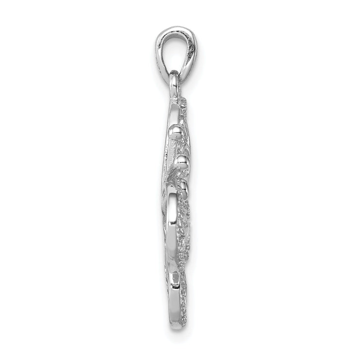 Sterling Silver Cubic Zirconia Butterfly Charm