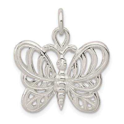 Sterling Silver Polished Butterfly Charm at $ 11.38 only from Jewelryshopping.com