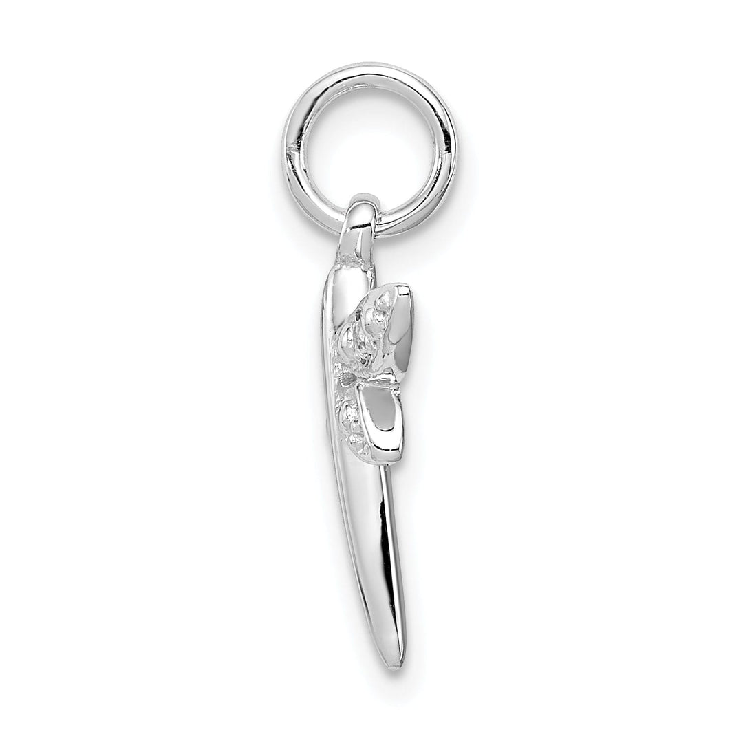 Sterling Silver Cubic Zirconia Dragonfly Charm