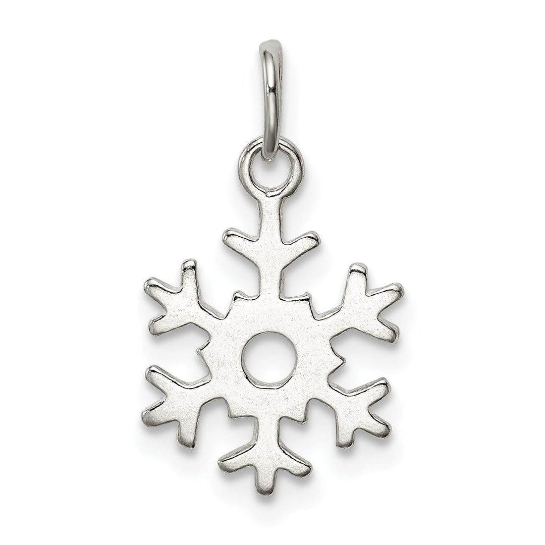 Sterling Silver Polished Snowflake Pendant