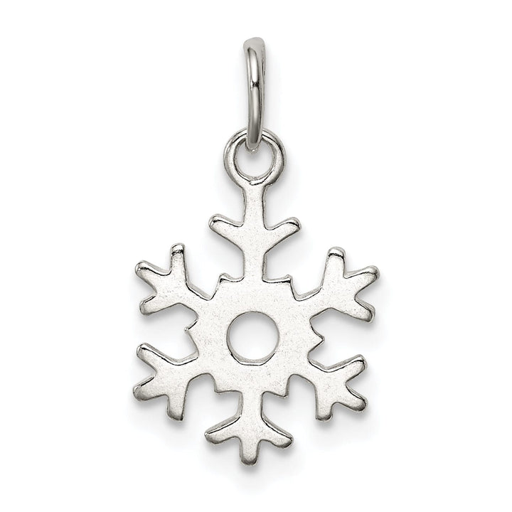 Sterling Silver Polished Snowflake Pendant