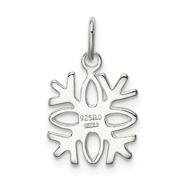 Sterling Silver Polished Snowflake Pendant