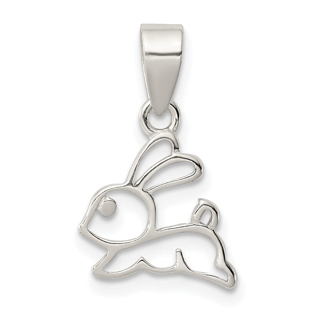 Sterling Silver Polished Bunny Pendant
