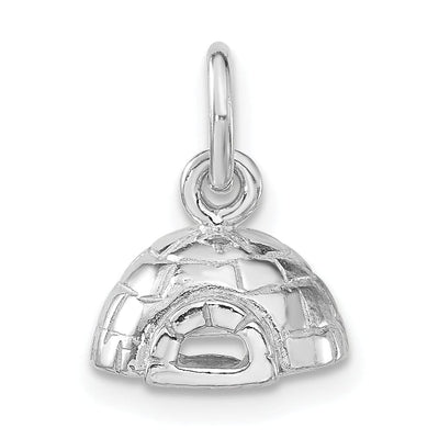 Silver Polished Finish Finish 3-D Igloo Charm at $ 6.3 only from Jewelryshopping.com