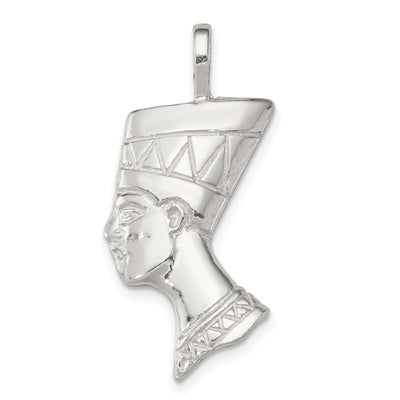 Silver Polished Finished Nefertiti Head Charm at $ 13.4 only from Jewelryshopping.com
