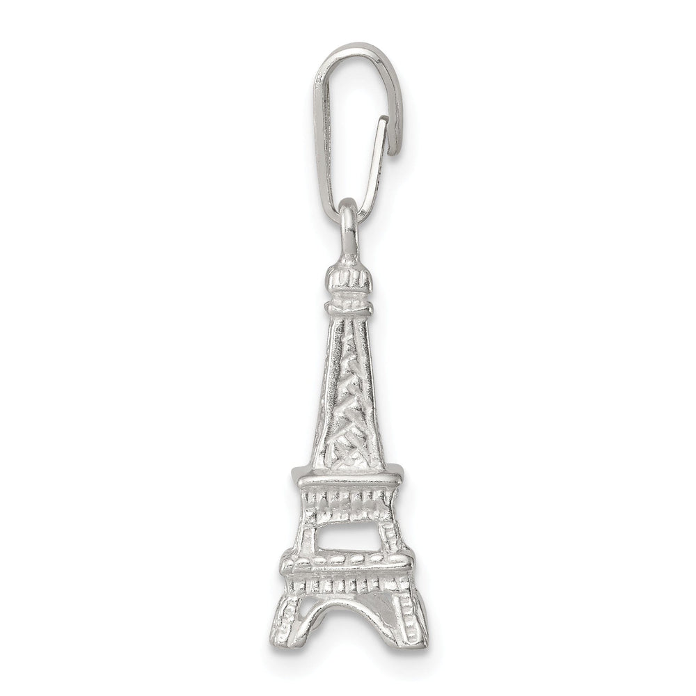 Sterling Silver Polished 3-D Eiffel Tower Charm