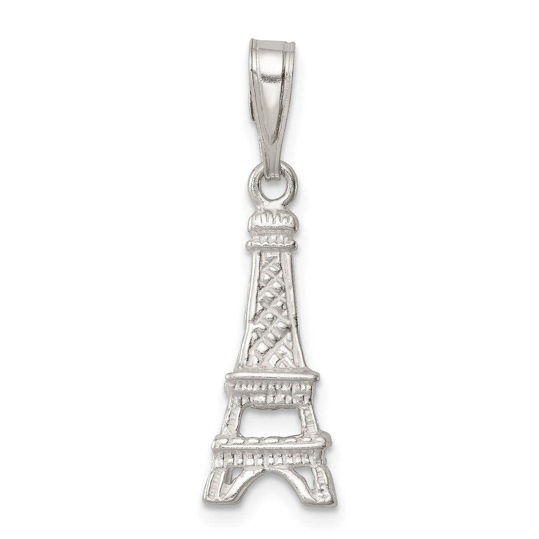 Sterling Silver Polished 3-D Eiffel Tower Charm