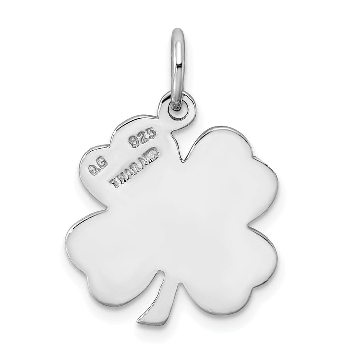 Sterling Silver Polished 4 Leaf Clover Charm