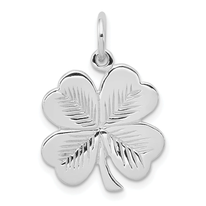 Sterling Silver Polished 4 Leaf Clover Charm