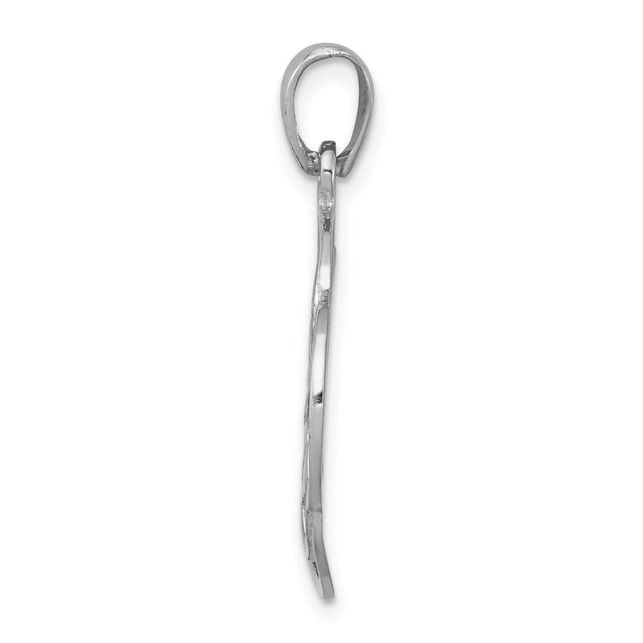 Silver Polished Finish Flat Back Celtic Charm