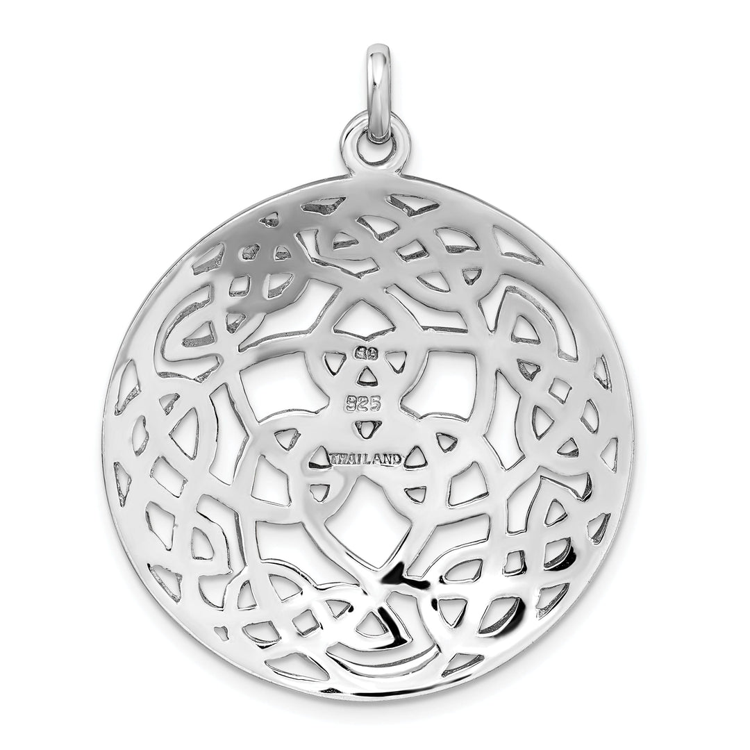 Sterling Silver Polished Finish Celtic Charm