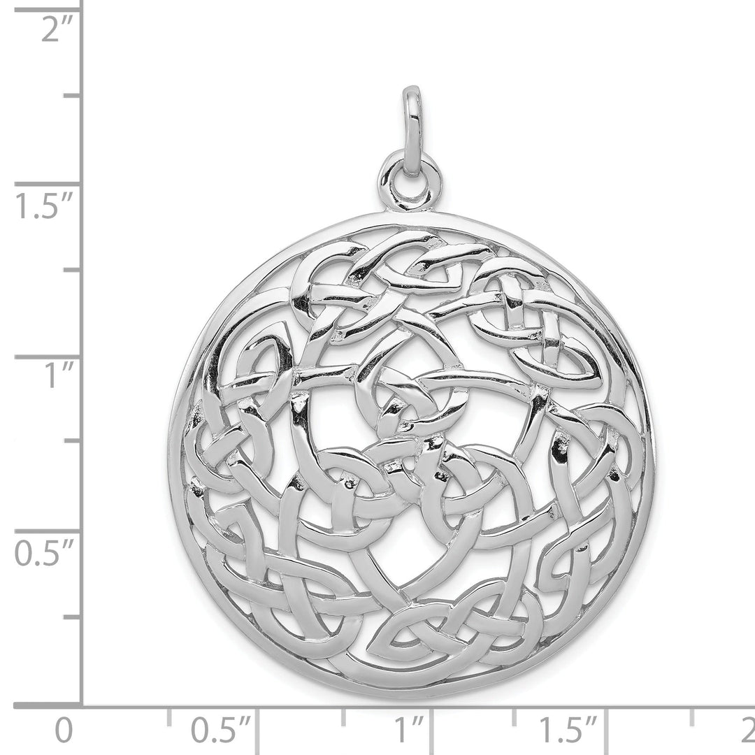 Sterling Silver Polished Finish Celtic Charm