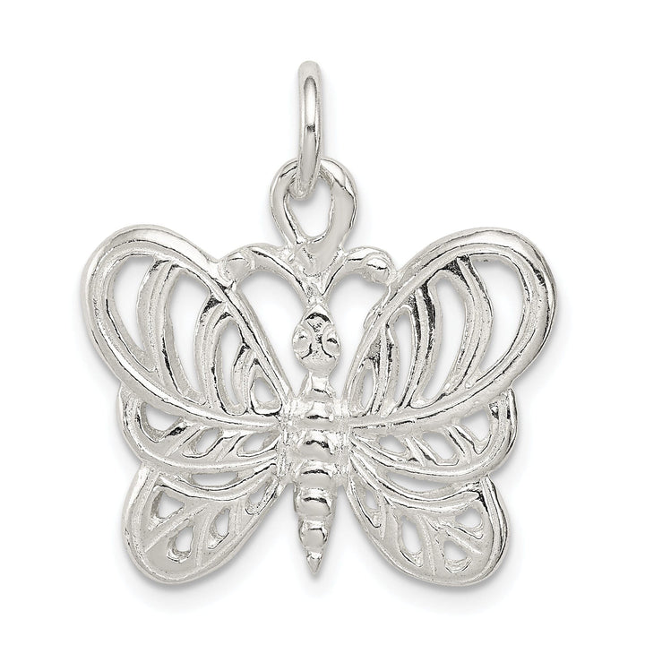 Sterling Silver Butterfly Charm Pendant