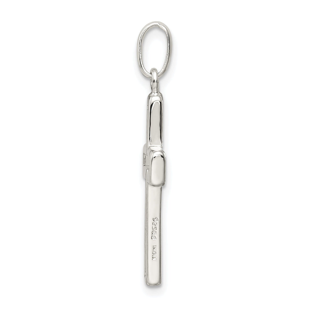 Sterling Silver Cut-out Cross Charm Pendant