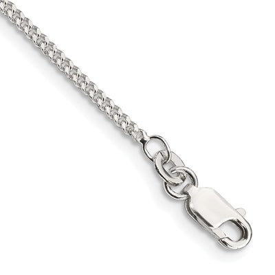 Silver Polished 1.75-mm Solid Curb Link Chain at $ 10.54 only from Jewelryshopping.com