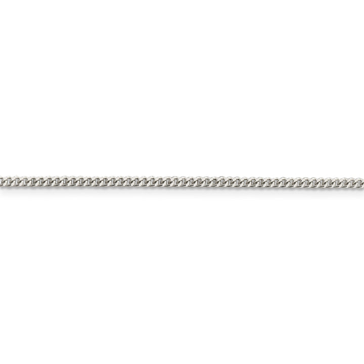 Silver Polished 2.00-mm Solid Curb Link Chain