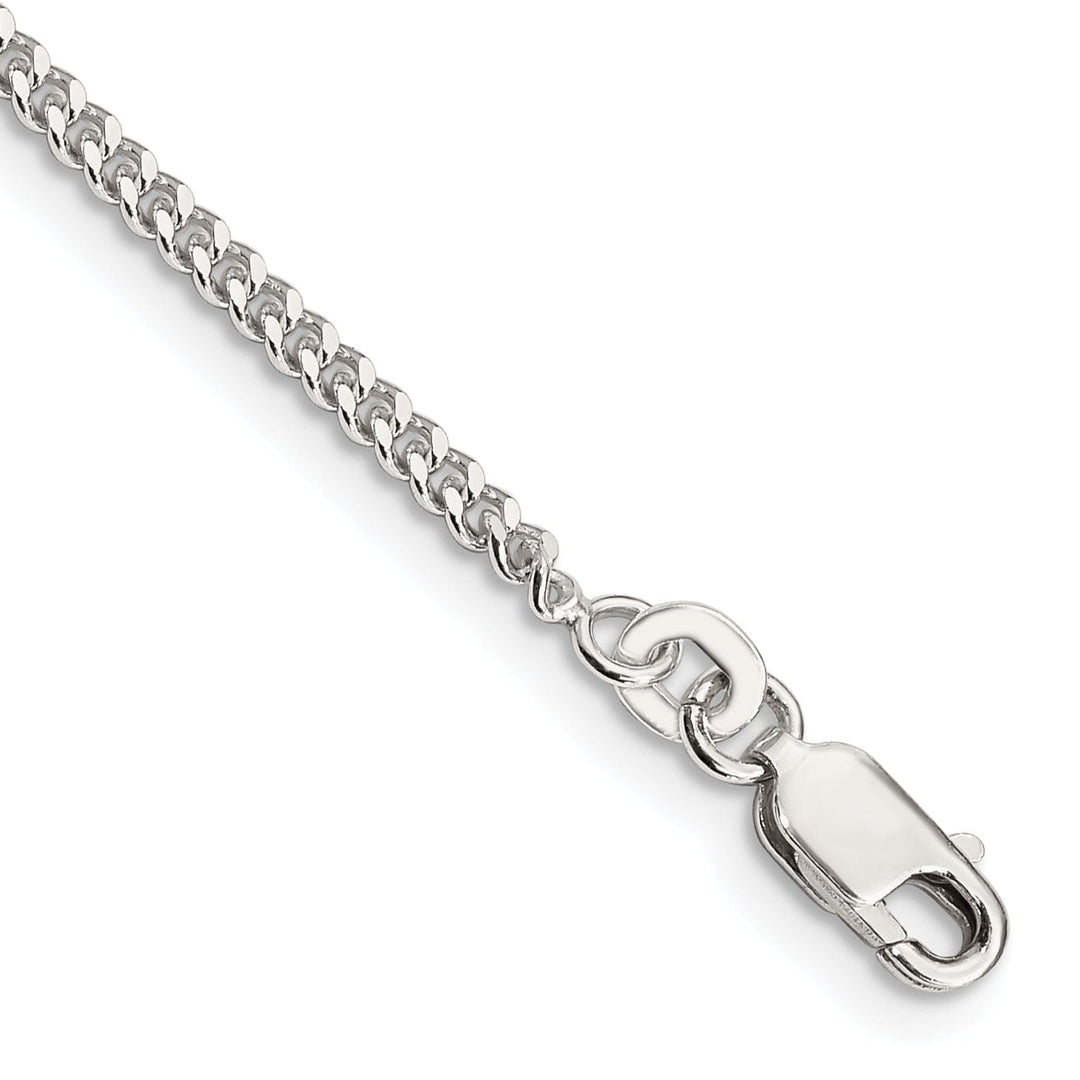 Silver Polished 2.00-mm Solid Curb Link Chain