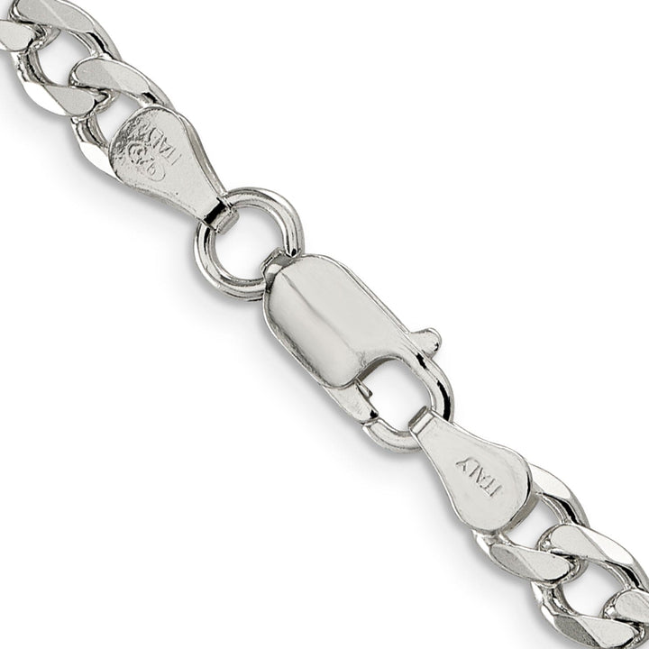 Silver Polished 6.00-mm Solid Curb Link Chain
