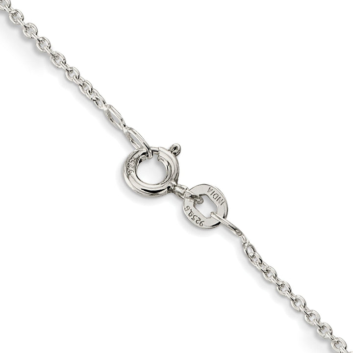 Sterling Silver Polished 1.00-mm Cable Chain