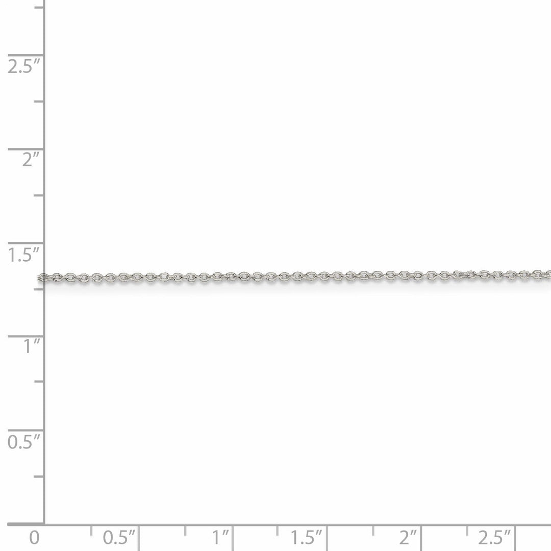 Sterling Silver Polished 1.00-mm Cable Chain