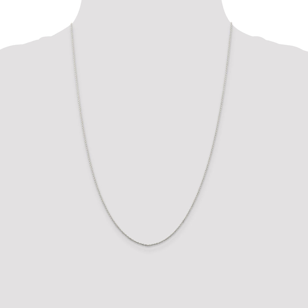 Sterling Silver Polished 1.00-mm Cable Chain