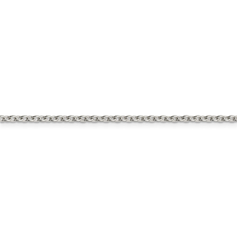 Sterling Silver Polished 2.25-mm Cable Chain