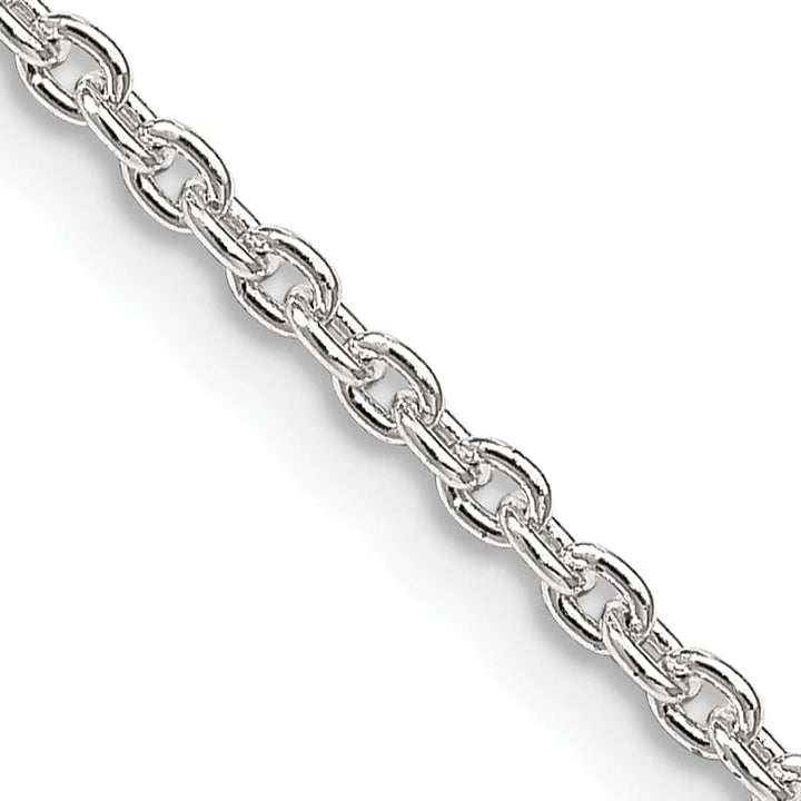 Sterling Silver Polished 2.25-mm Cable Chain