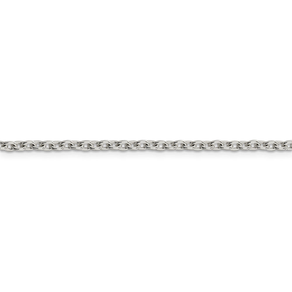 Sterling Silver Polished 2.75-mm Cable Chain