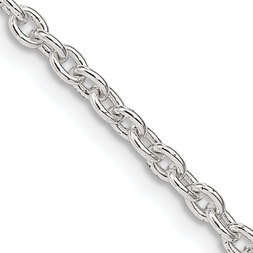 Sterling Silver Polished 2.75-mm Cable Chain