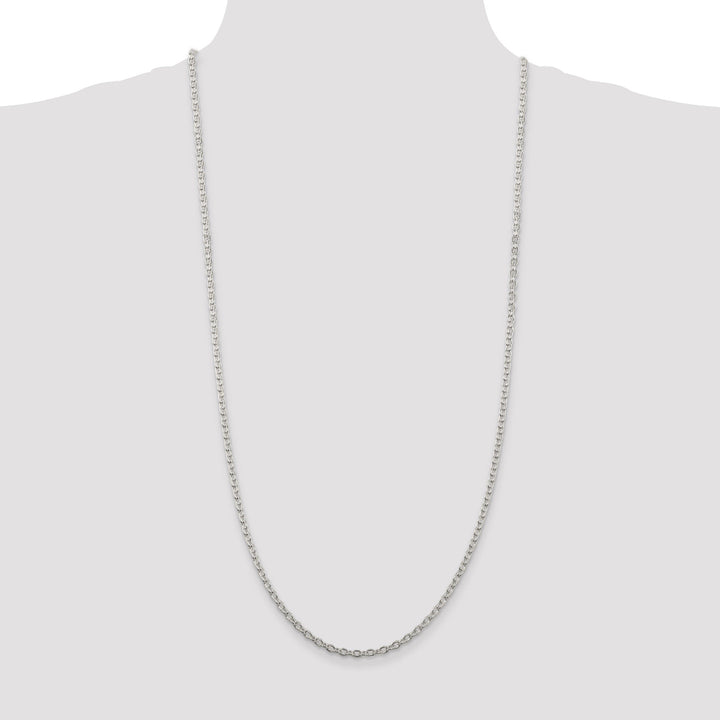 Sterling Silver Polished 3.50-mm Cable Chain
