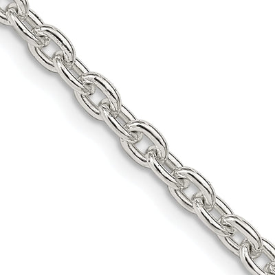 Sterling Silver Polished 3.50-mm Cable Chain at $ 22.81 only from Jewelryshopping.com