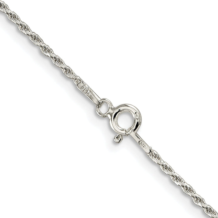 Silver Polished D.C 1.50-mm Solid Rope Chain