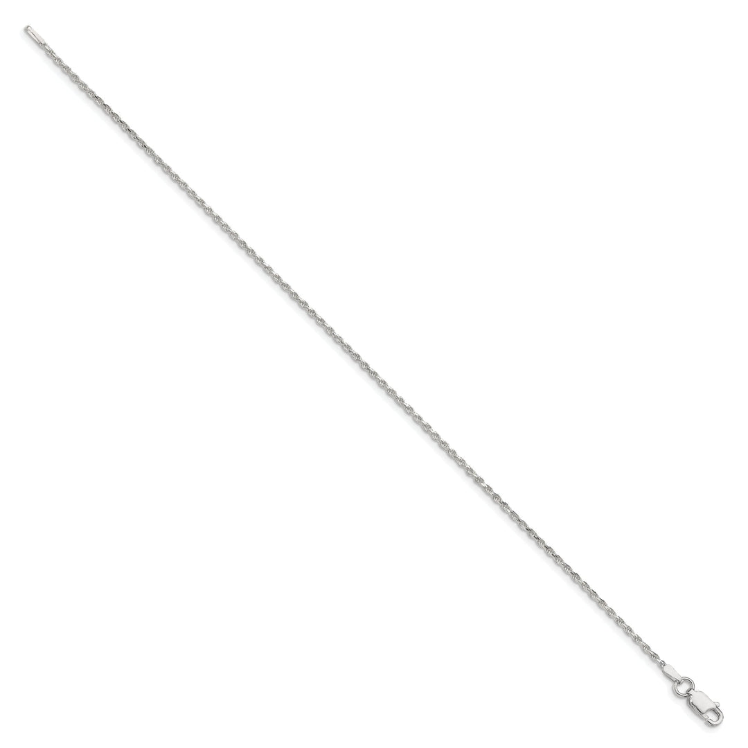 Silver Polished D.C 1.50-mm Solid Rope Chain