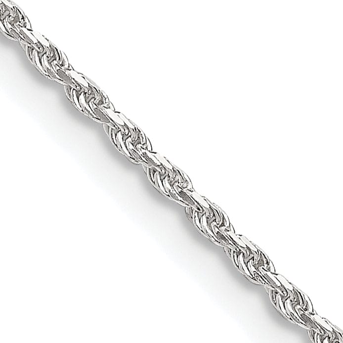 Silver Polished D.C 1.50-mm Solid Rope Chain