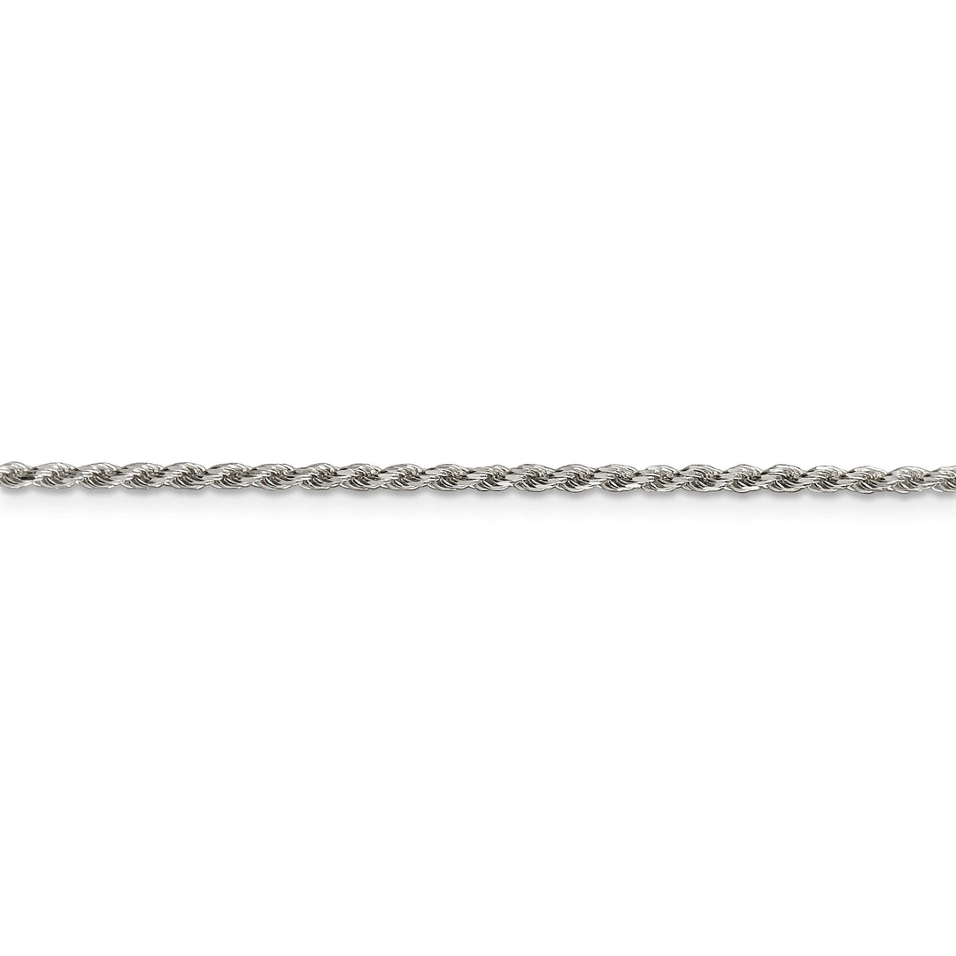 Silver Polished D.C 1.75-mm Solid Rope Chain