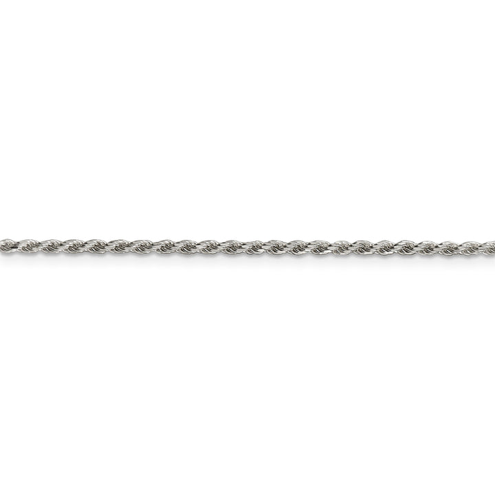 Silver Polished D.C 1.75-mm Solid Rope Chain