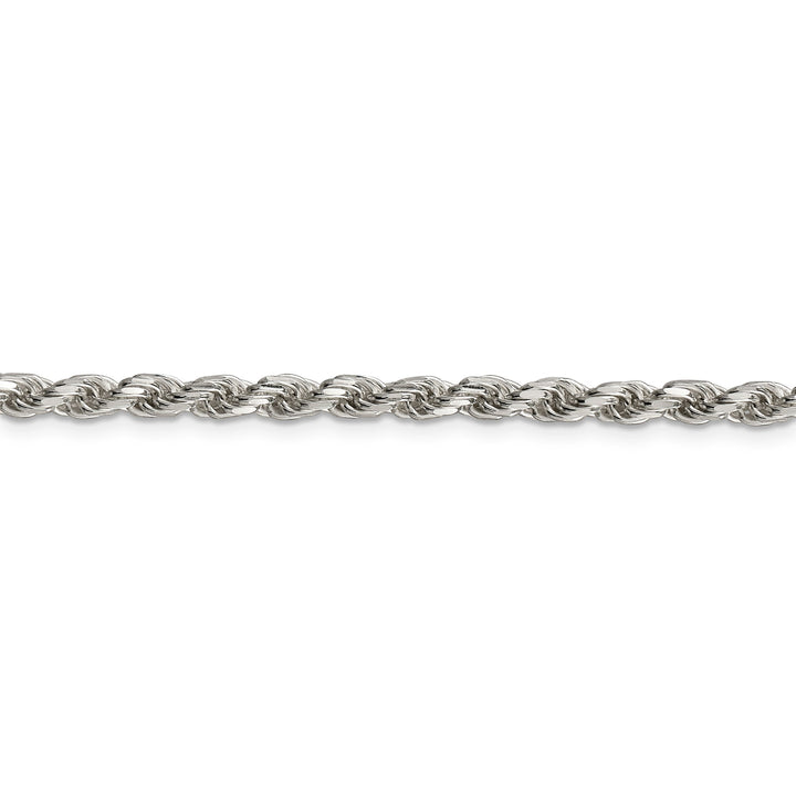 Silver Polished D.C 3.50-mm Solid Rope Chain