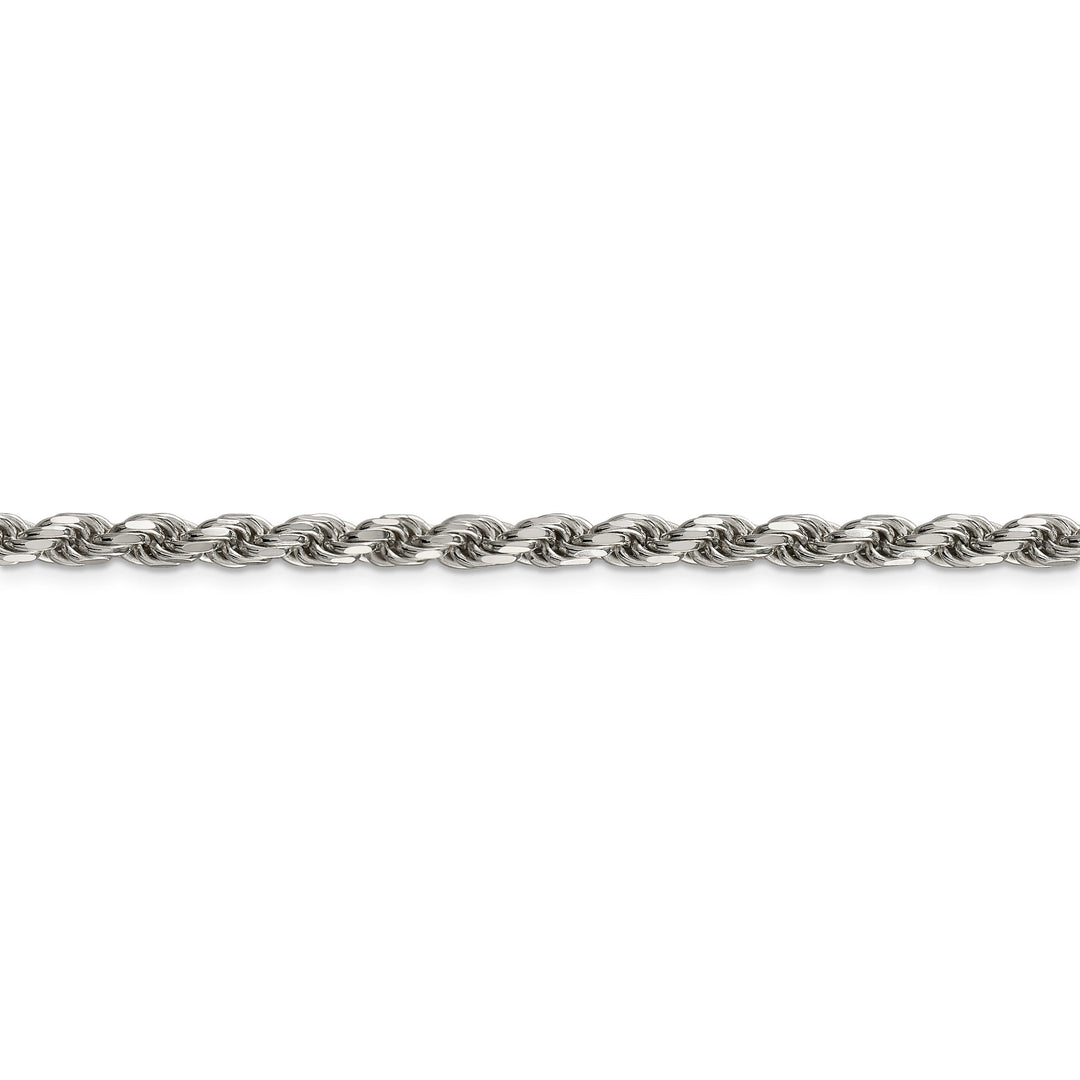 Silver Polished D.C 4.75-mm Solid Rope Chain