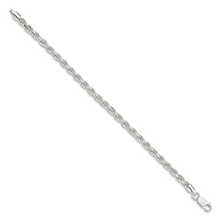 Silver Polished D.C 4.75-mm Solid Rope Chain