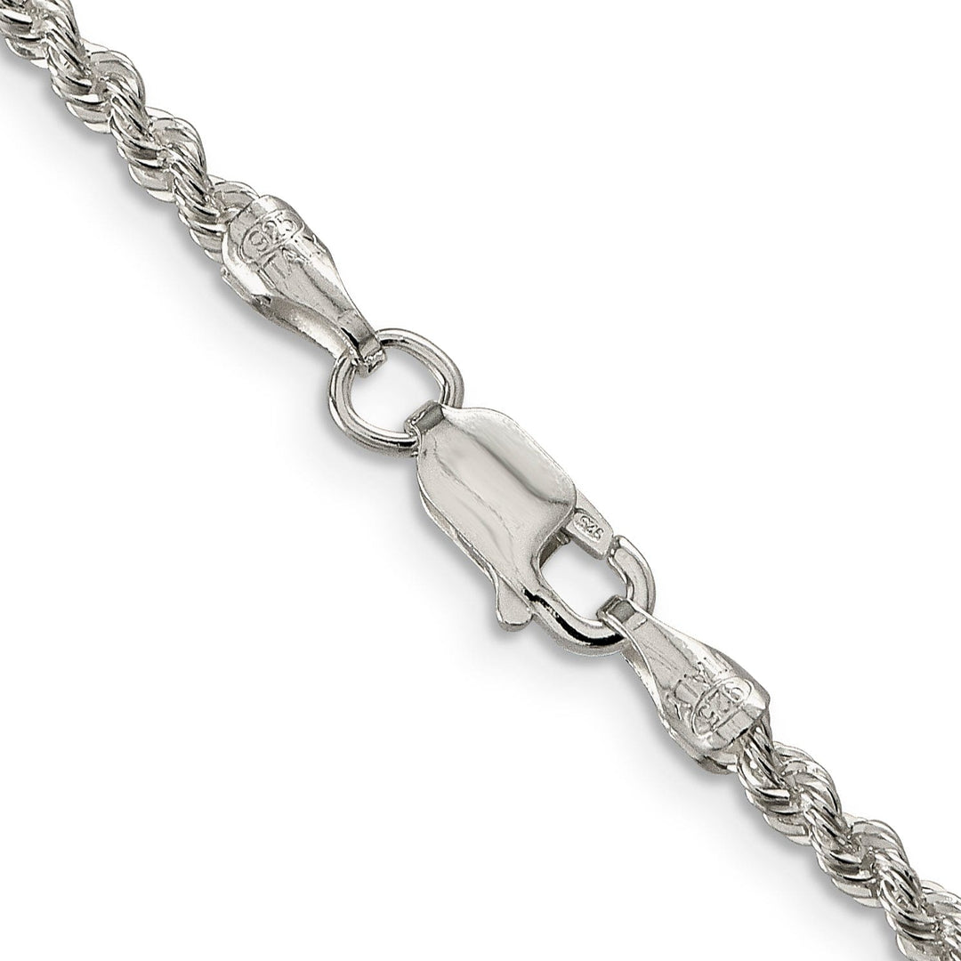 Silver D.C 2.50-mm Solid Twisted Rope Chain