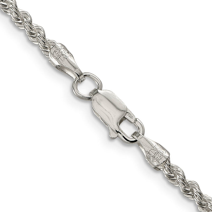 Silver D.C 2.50-mm Solid Twisted Rope Chain