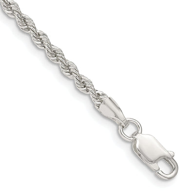 Silver D.C 2.50-mm Solid Twisted Rope Chain at $ 17.2 only from Jewelryshopping.com