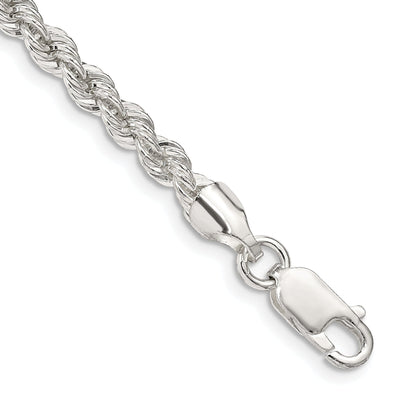 Silver D.C 4.50-mm Solid Twisted Rope Chain at $ 37.18 only from Jewelryshopping.com