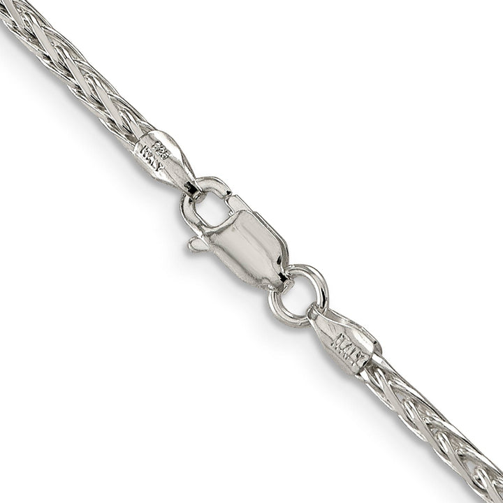 Silver Polished D.C 2.50-mm Solid Spiga Chain