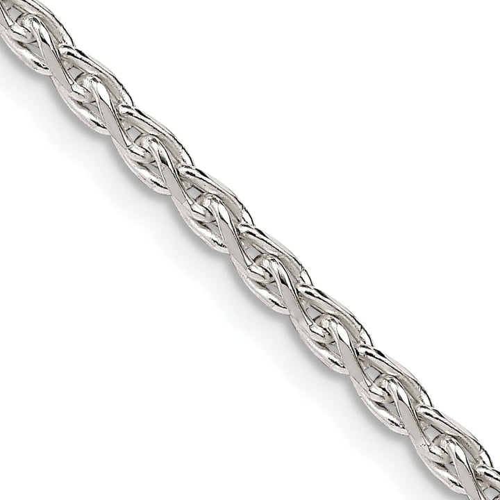 Silver Polished D.C 2.75-mm Solid Spiga Chain